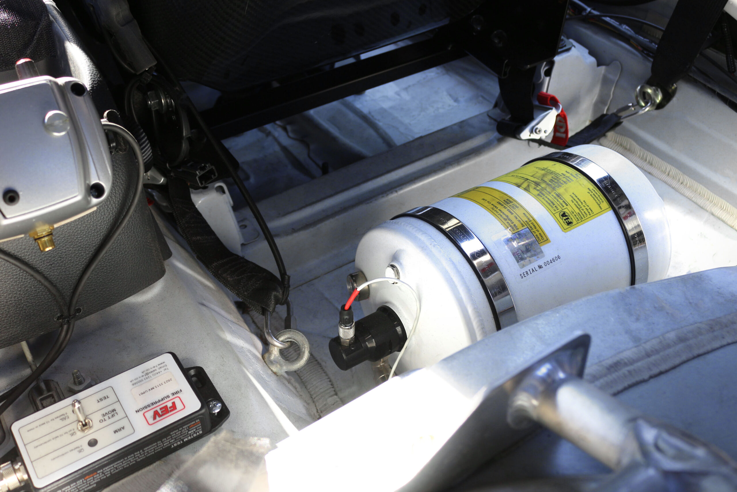 fire suppression in vehicle