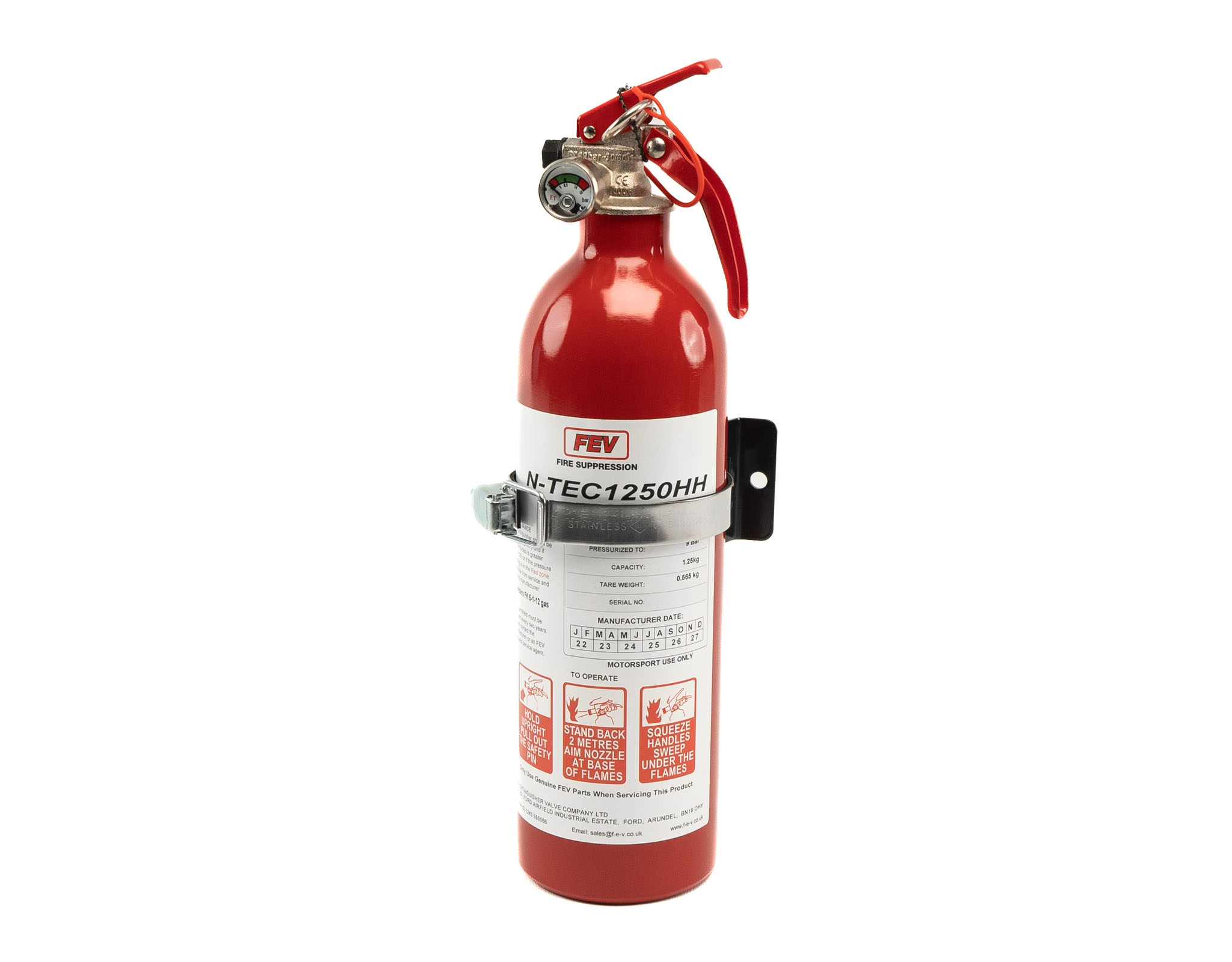 1.25KG GAS HANDHELD CAR FIRE EXTINGUISHER N-TEC1250HH