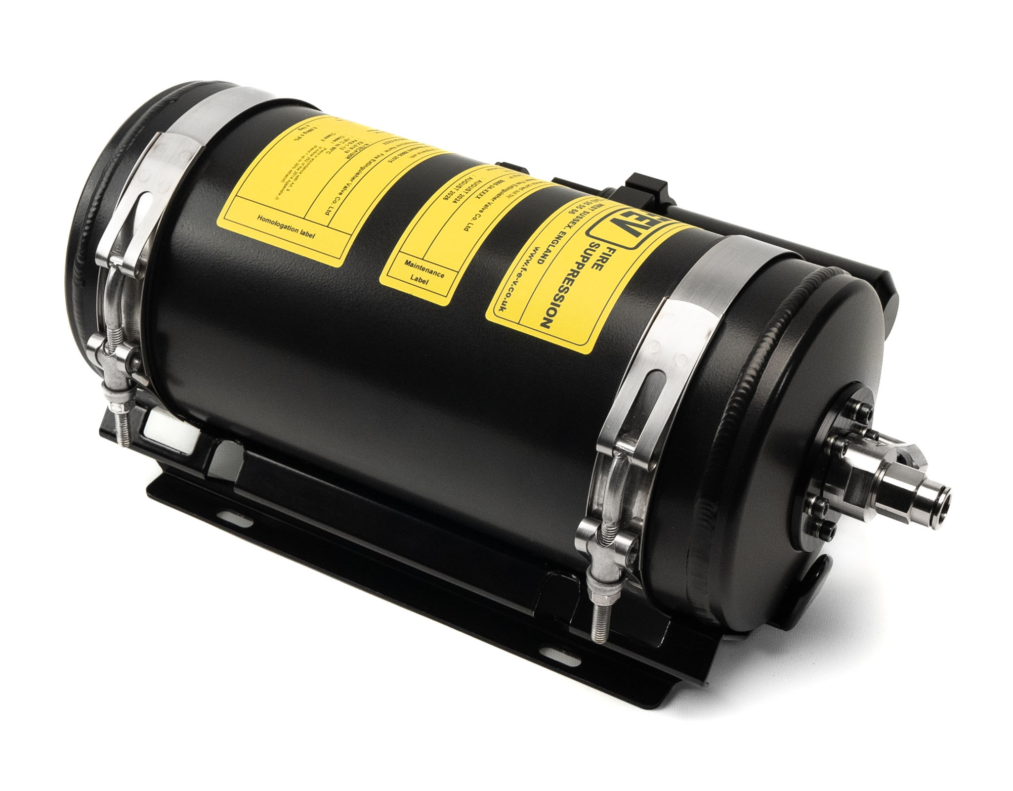 4.100KG REMOTE CHARGE ALUMINIUM GAS PLUMBED IN CAR FIRE SUPPRESSION SYSTEM N-TEC4100R