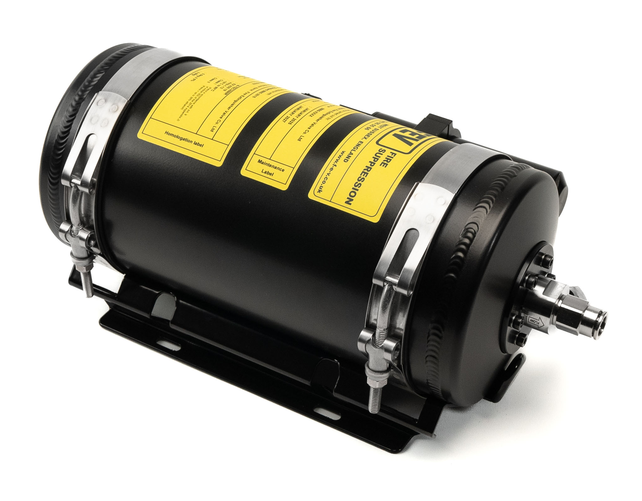 3.550KG REMOTE CHARGE ALUMINIUM GAS PLUMBED IN CAR FIRE SUPPRESSION SYSTEM N-TEC3550R