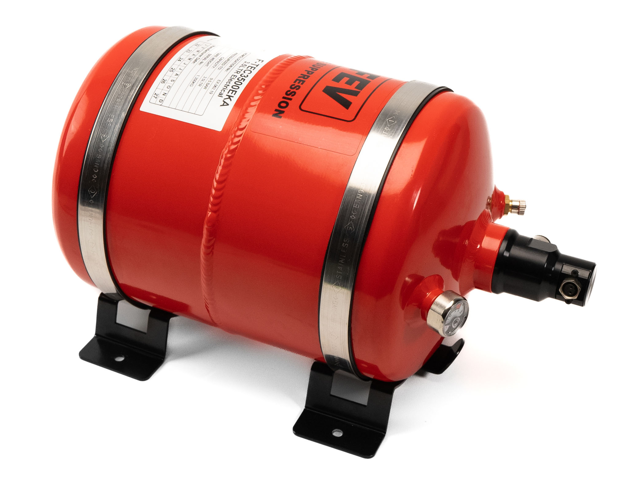 3.5LTR ELECTRICAL ALUMINIUM FOAM PLUMBED IN CAR FIRE SUPPRESSION SYSTEM F-TEC3500EKA